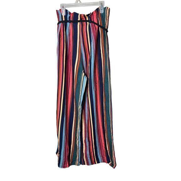 Anthropologie Farm Rio Striped Wide-Leg Pants Size S - Picture 4 of 9